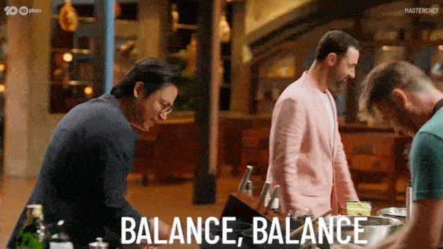 Australia Balance GIF by MasterChefAU