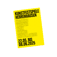KunstFestSpieleHerrenhausen kunstfestspiele kunstfestspieleherrenhausen kfs25 Sticker