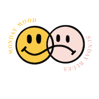 Monday Mood Sunday Blues Sticker by MONDAY Haircare