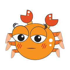Sleep Crab Sticker