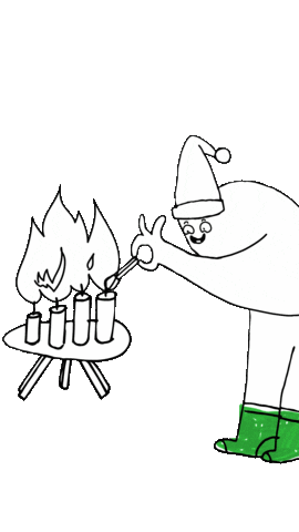 Fire Candles Sticker by AOK Bremen/Bremerhaven