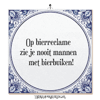 Humor Bier Sticker by Tegelspreuken.nl
