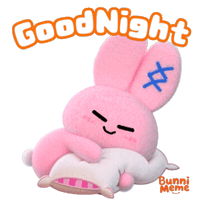 Good Night Sleeping Sticker by POPJOY