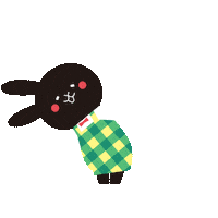 Usa Rabbit Sticker by cleaningsenka
