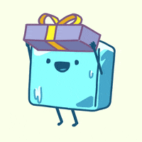 Cubemelt gift present icecube cubemelt GIF