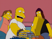 bart simpson fighting GIF