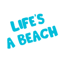 Lifes A Beach Sticker by Harveys Seatbelt Bag