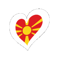 Heart Northmacedonia Sticker by Eurovision Song Contest