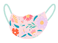 Flowers Mask Sticker