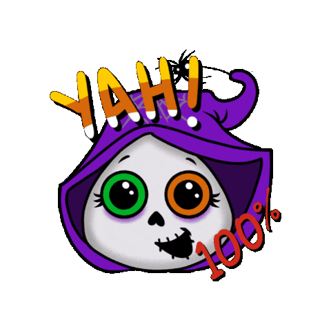 ColitisNinja giphygifmaker yes halloween yeah Sticker