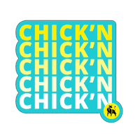 stalkandspade vegan chicken plantbased chickn Sticker