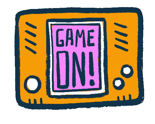 Playing Video Game Sticker