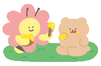 flower bee Sticker by mamonde