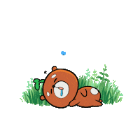 Tired Teddy Bear Sticker by ChibiKuma