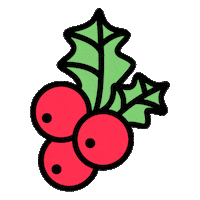 Santa Claus Kiss Sticker by clever carbon