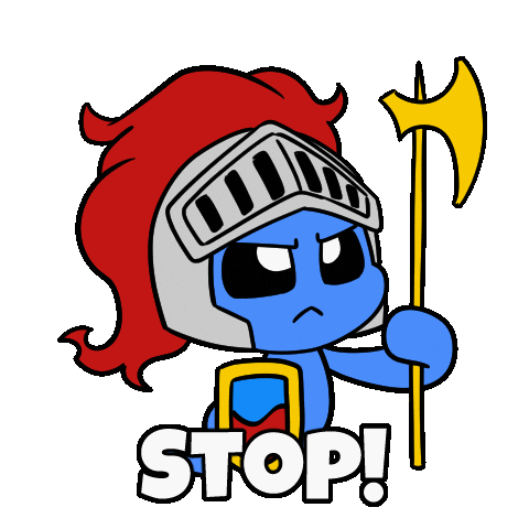 Stop It Enough Is Enough Sticker by Christophers Genie