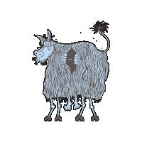 Fruit Bats Creature Sticker by Merge Records