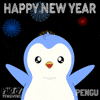 New Year Penguin GIF by Pudgy Penguins