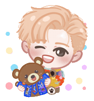Happy Bear Sticker