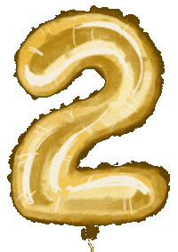 Happy Birthday Gold Sticker