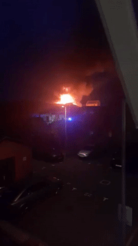 Fire Rips Through East London Industrial Estate