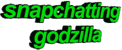 scared godzilla Sticker by AnimatedText