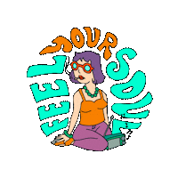 Ephemera love music vibes meditation Sticker