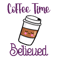 Coffee Time Sticker by Believed Fashion Brand