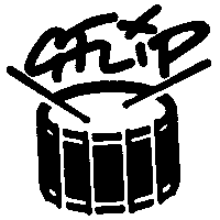 gflipdrums music australia queer drums Sticker