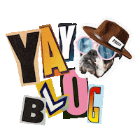 Dog Blogging Sticker by THE YAY