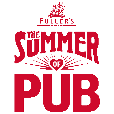 FullersPubs summer beer drinking garden Sticker