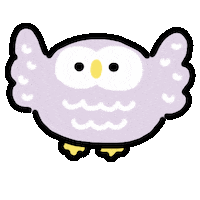 Owl 手書き Sticker by kupaberu