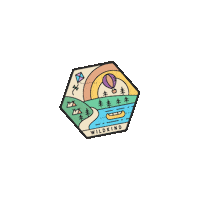 Badge Sticker by CampWildfire