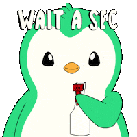 Penguin Spraying Sticker by Abster