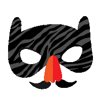 Halloween Mask Sticker by curly_mads
