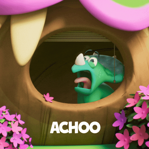 Hay Fever Sneezing GIF by Claynosaurz