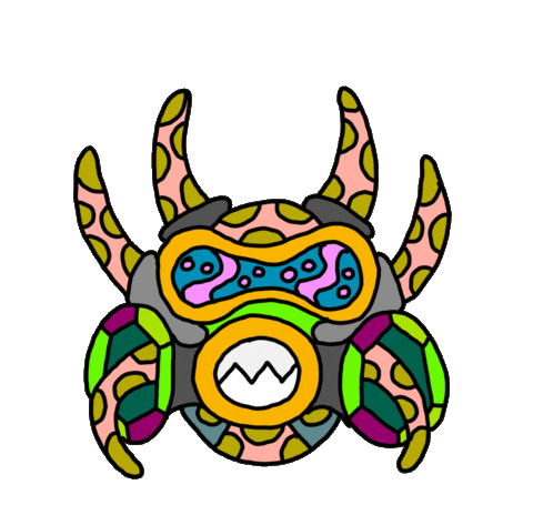 Puerto Rico Vejigante Sticker by MOYOGASH