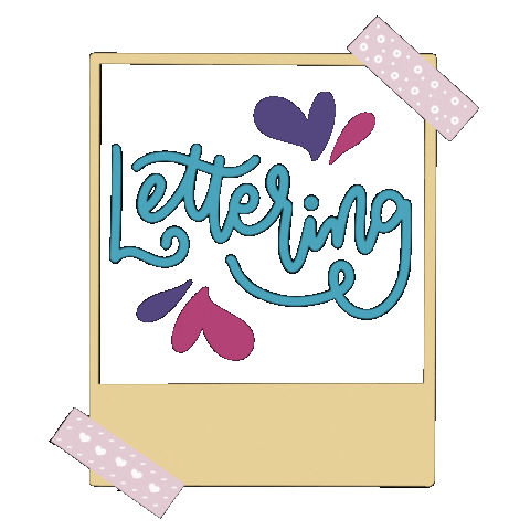 Lettering Moldura Sticker