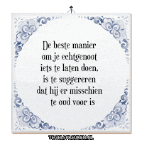 Oud Doen Sticker by Tegelspreuken.nl