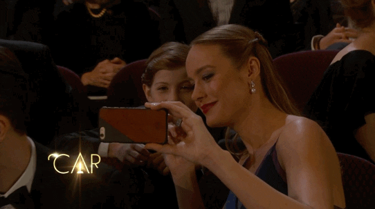 Brie Larson Selfie GIF by The Academy Awards
