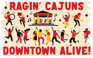 Ragin Cajuns Party GIF by University of Louisiana at Lafayette
