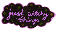 halloween sparkling Sticker by Aspire to Amble