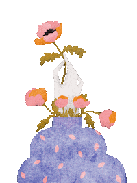 Flowers Hand Sticker by celadonwall