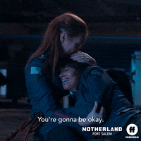 Season 2 Hug GIF by Motherland: Fort Salem