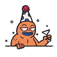 Happy Dance Sticker by Nick Ybarra