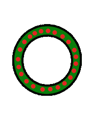 Natal Guirlanda Sticker