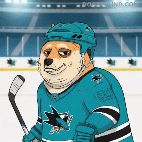 San Jose Sharks Nod GIF by Doge Pound