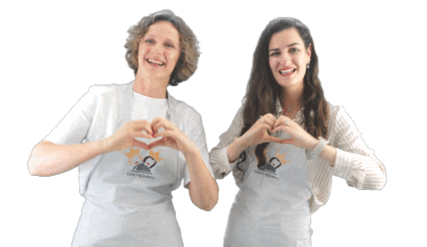 cookingqueens giphyupload love heart hearts Sticker