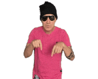 Pointing Click Here Sticker by gravuni