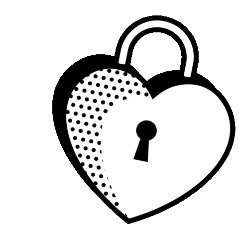 Heart Lock Sticker by brandneo